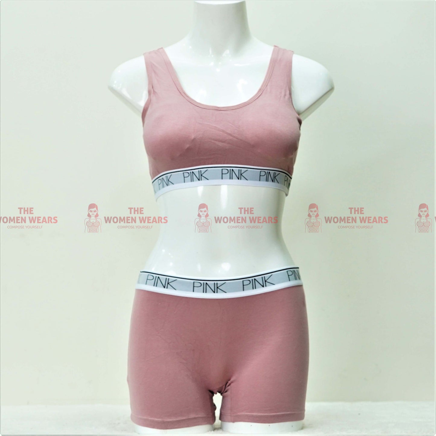 Women's Soft Padded Sports Bra Set (ART-4376)