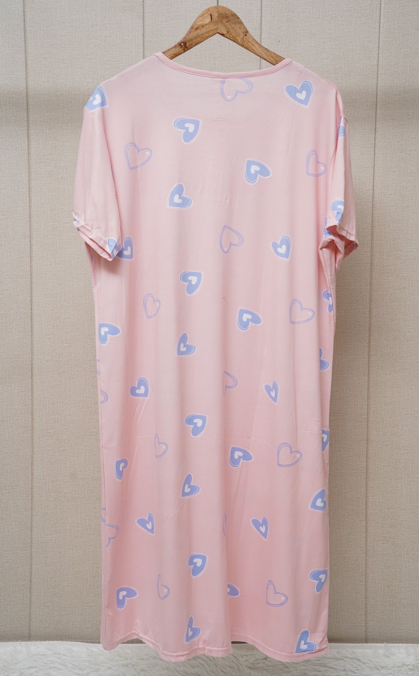 Heart printed long T-shirt