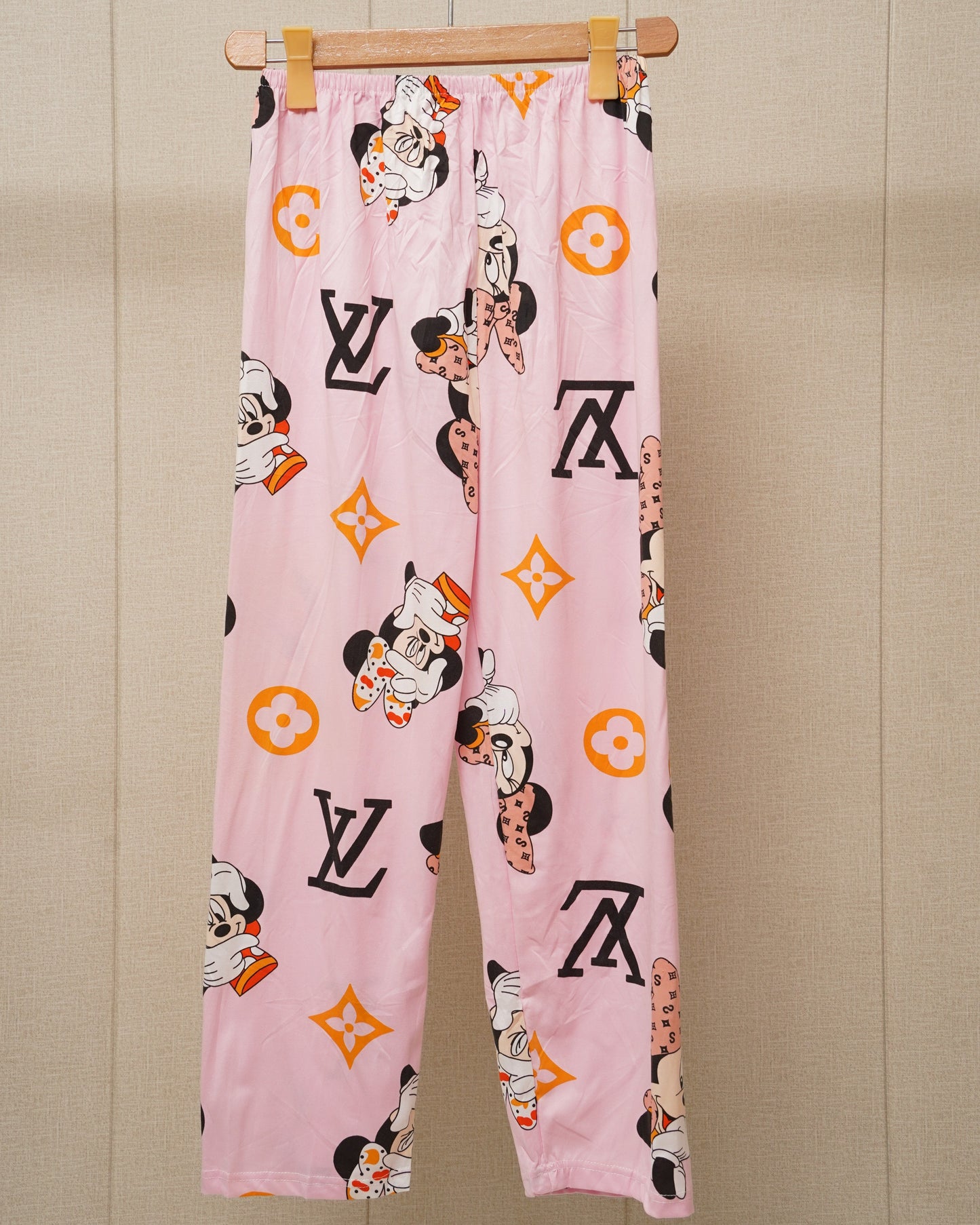 Cotton Printed Mickey Minnie trouser shirt