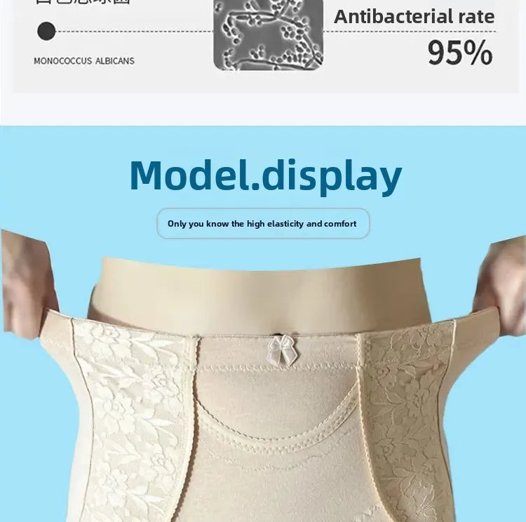 High Waist Pocket Design Cotton Underwear HWU001