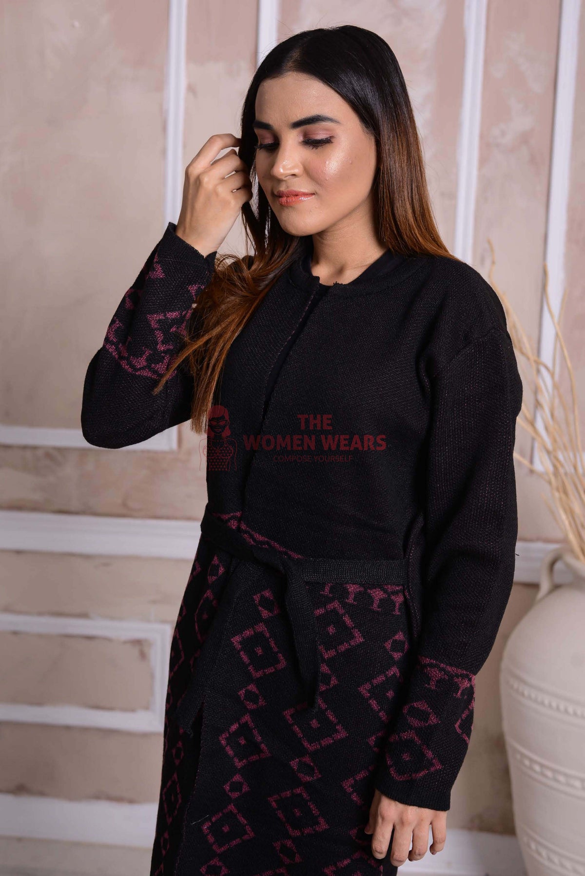 Cinder Belted Cardigan CGN05 product view 3