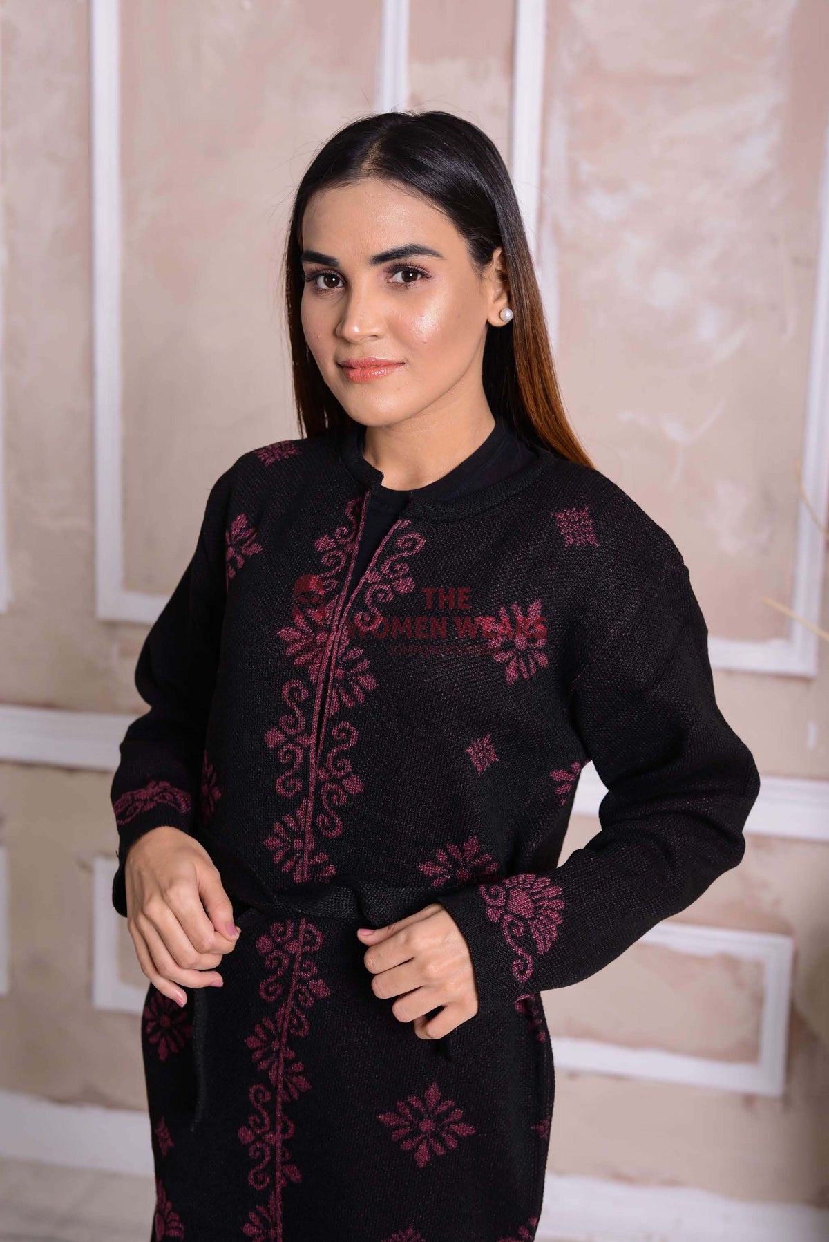 Onyx Belted Cardigan CGN16 product view 3
