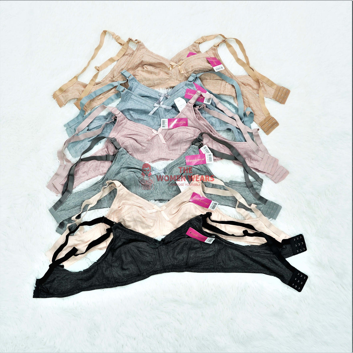 Soft Cotton Wire Free Bra 20701 product view 7