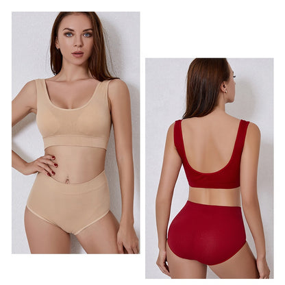 Womens Seamless HighCut Bra & Panty Set