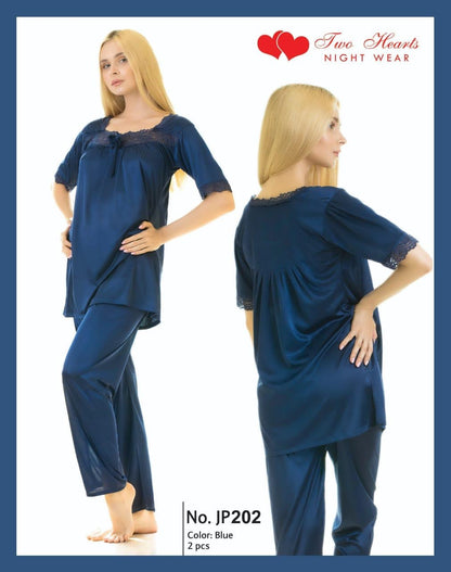 Women's Sleeveless Shirt With Pajama Nighty (202)