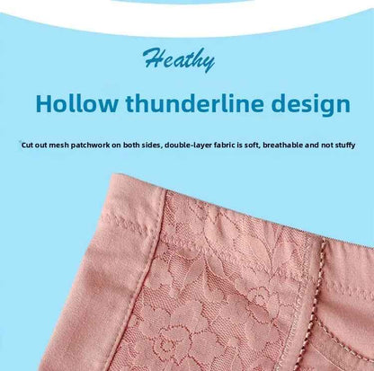 High Waist Pocket Design Cotton Underwear HWU001