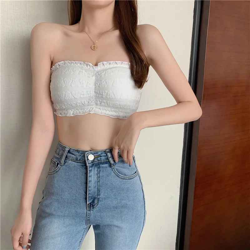 Women Strapless Seamless Underwear Backless Push Up Bralette SK_03