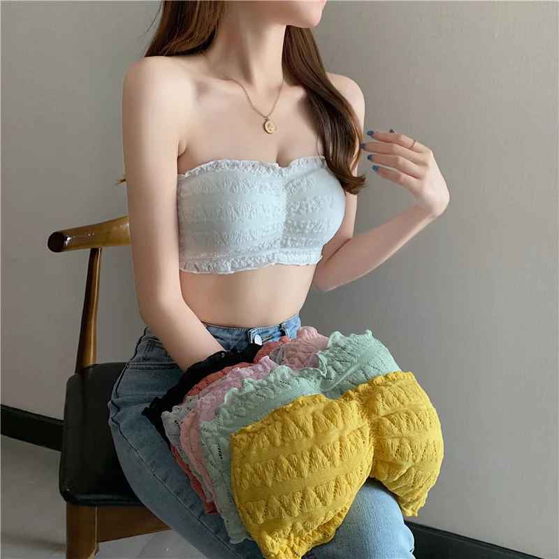 Women Strapless Seamless Underwear Backless Push Up Bralette SK_03