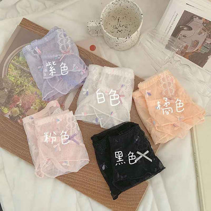 Women's Underwear Sexy Lace Panties Plus Size Fashion Hollow Girls' Briefs Med Waist Seamless Underpants Female Lingerie