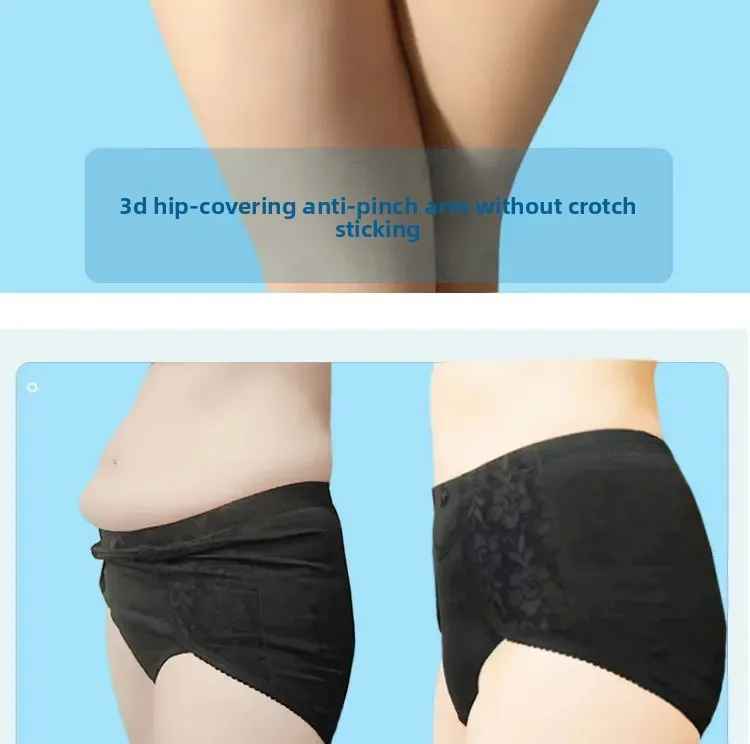 High Waist Pocket Design Cotton Underwear HWU001
