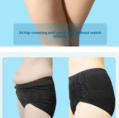 High Waist Pocket Design Cotton Underwear HWU001