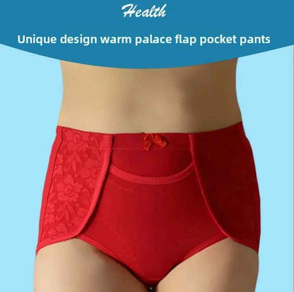 High Waist Pocket Design Cotton Underwear HWU001