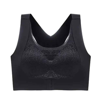 Women's Non-underwire Bra Comfortable Breathable Folding Anti-sag Adjustable Lace Bra