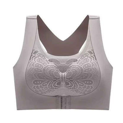 Women's Non-underwire Bra Comfortable Breathable Folding Anti-sag Adjustable Lace Bra