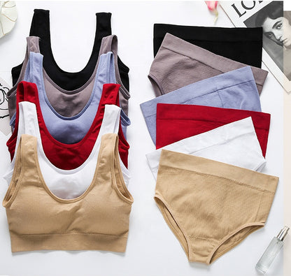 Womens Seamless HighCut Bra & Panty Set