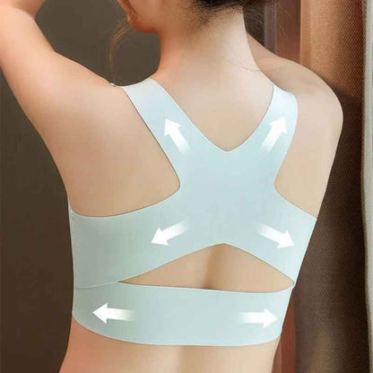 Women's Non-underwire Bra Comfortable Breathable Folding Anti-sag Adjustable Lace Bra