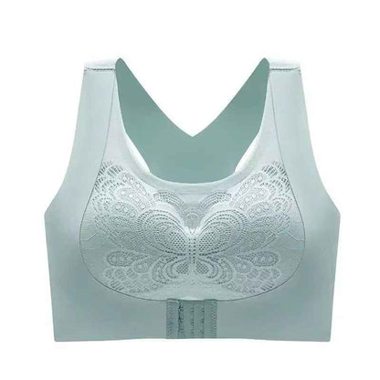 Women's Non-underwire Bra Comfortable Breathable Folding Anti-sag Adjustable Lace Bra