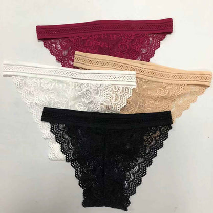 Seamless Soft Lace Underwear Bra Set Beautiful Back Wrapped Chest Bra and Panties Lace Suit New-style Girl's Bra Set-J