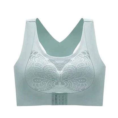Women's Non-underwire Bra Comfortable Breathable Folding Anti-sag Adjustable Lace Bra