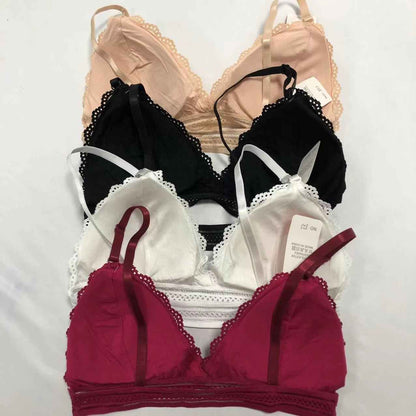 Seamless Soft Lace Underwear Bra Set Beautiful Back Wrapped Chest Bra and Panties Lace Suit New-style Girl's Bra Set-J