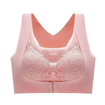 Women's Non-underwire Bra Comfortable Breathable Folding Anti-sag Adjustable Lace Bra