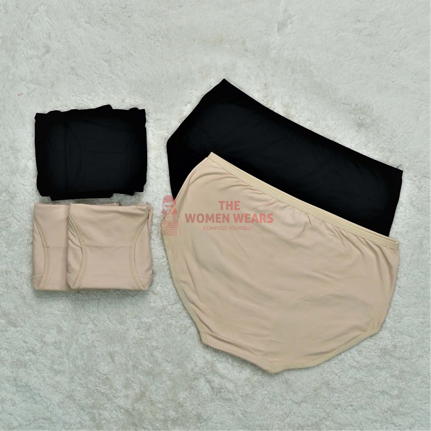 Breathable Cotton Plain Panties  (P-1363)