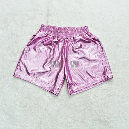 Girls Sexy Cropped Holographic Hoodies Women Shiny PU Metallic (SH-207)