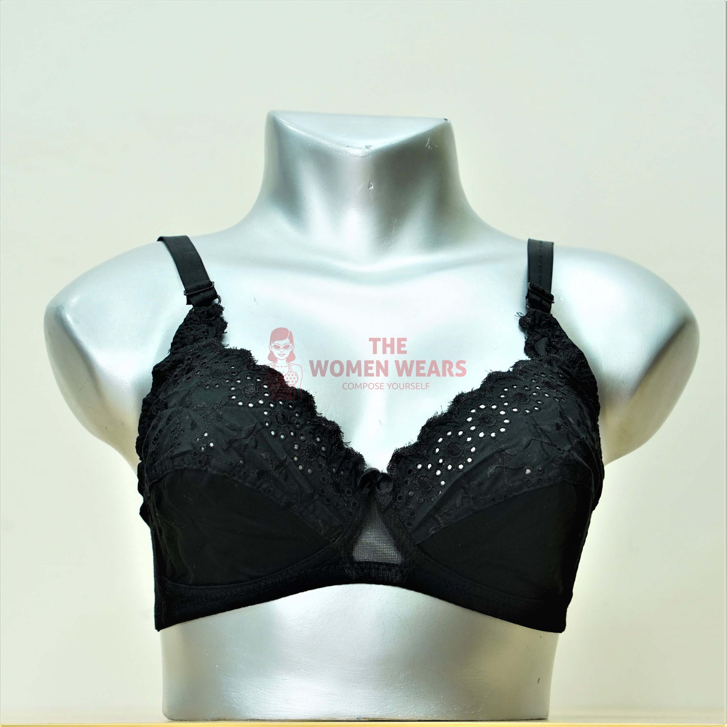 Women's Full Cup Non Padded Cotton Bra SB (3468)