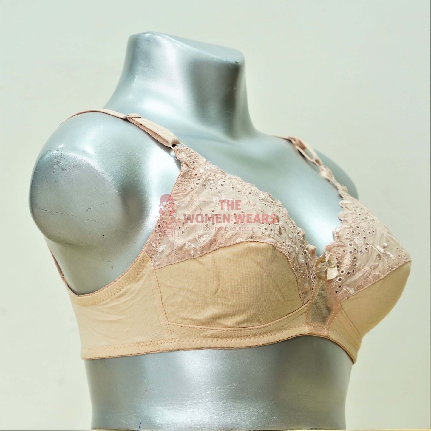 Women's Full Cup Non Padded Cotton Bra SB (3468)