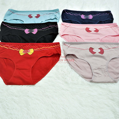 Women's Heart Cotton Panties (L 696)