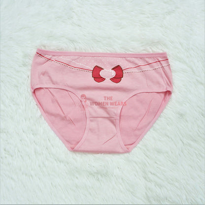 Women's Heart Cotton Panties (L 696)