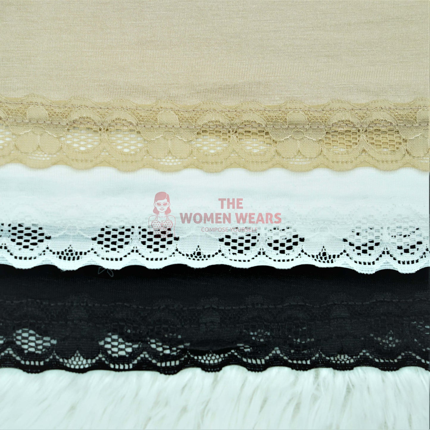 Women's Stretchable Cool Vest With Lace ( 7070)