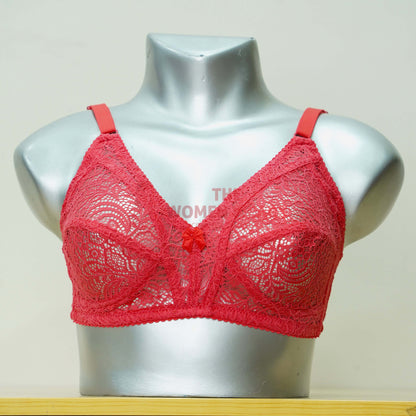 Beautiful Lace Non Padded Net Bra (2040N)