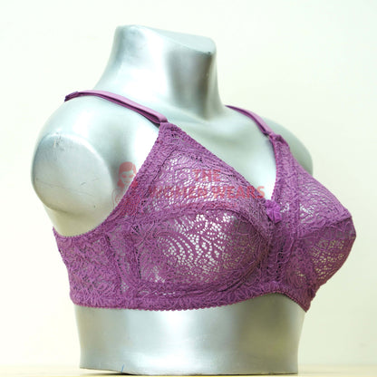 Beautiful Lace Non Padded Net Bra (2040N)