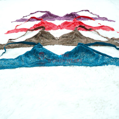 Beautiful Lace Non Padded Net Bra (2040N)