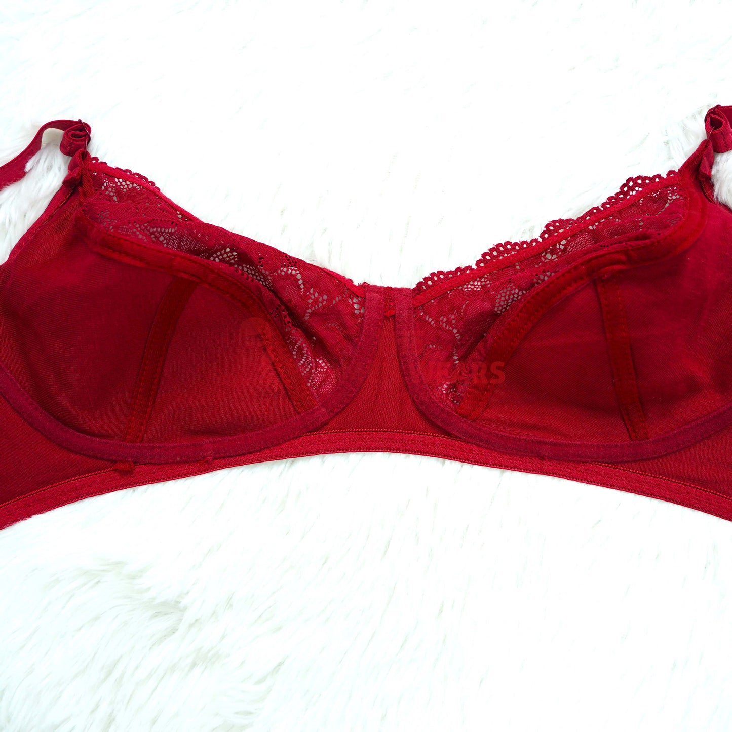 Wide Full Coverage Cotton Lace Bra (20514)