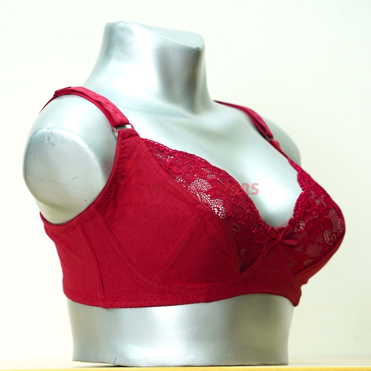 Wide Full Coverage Cotton Lace Bra (20514)