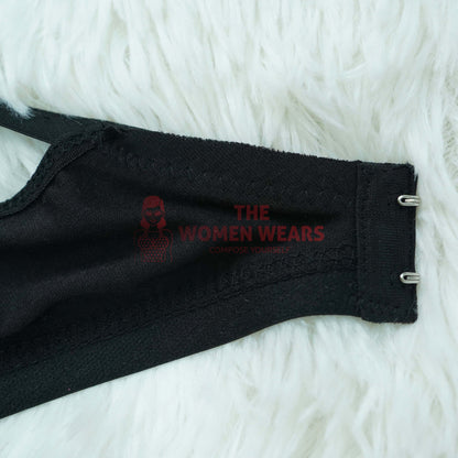 Galaxy Simple Embroidery Cotton Bra (0124)
