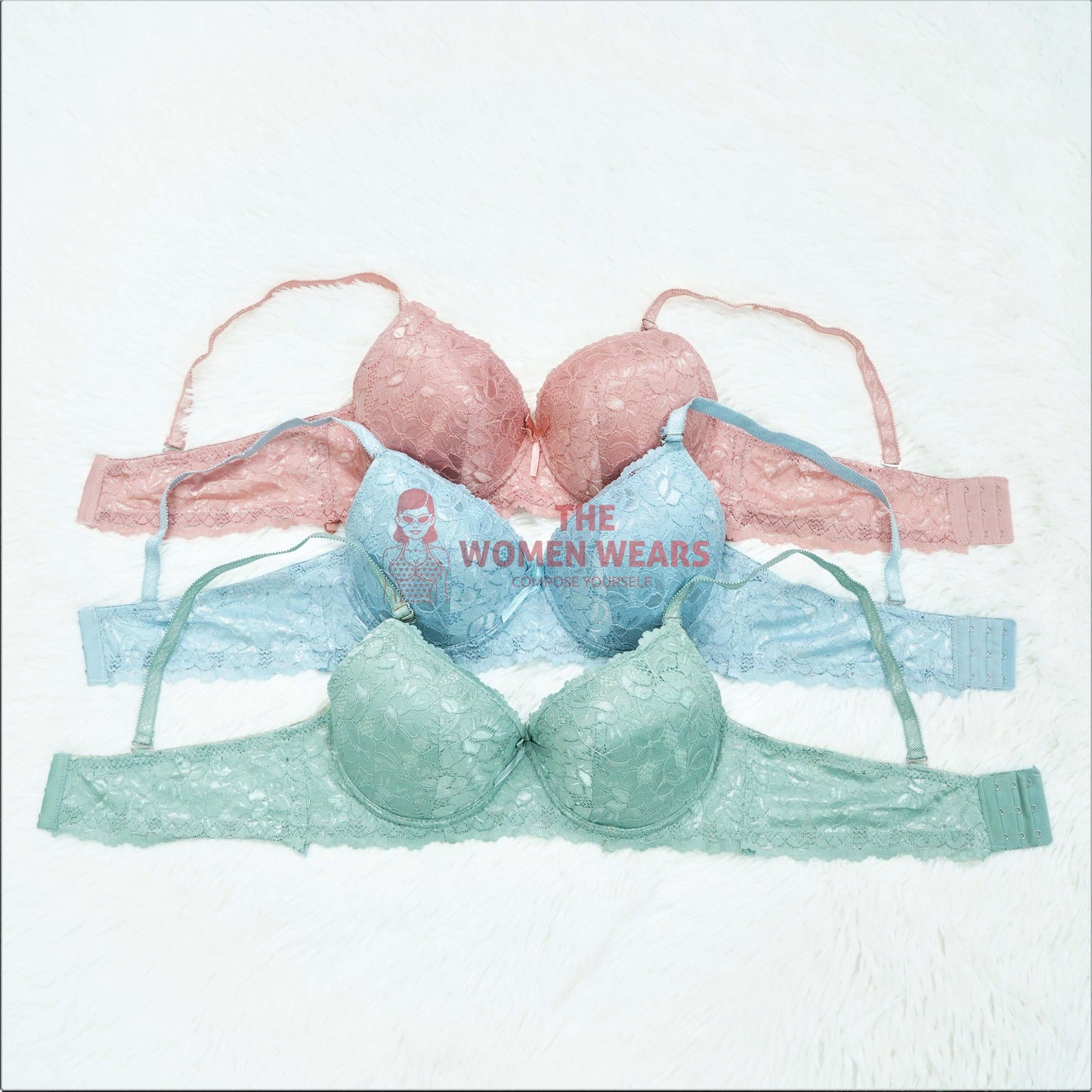 Ladies Fashion Under Wired Fancy Bra (12720)