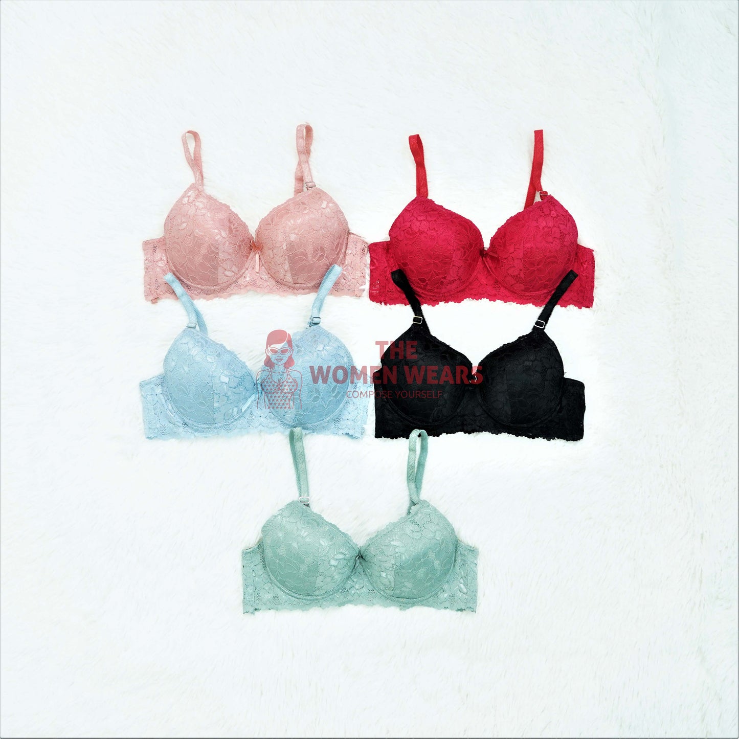 Ladies Fashion Under Wired Fancy Bra (12720)
