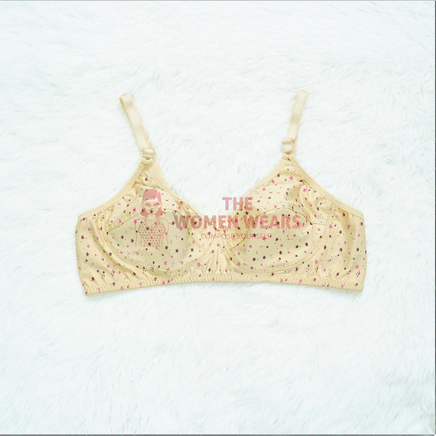 Ladies Causal Cotton Soft Bra (38B 2)