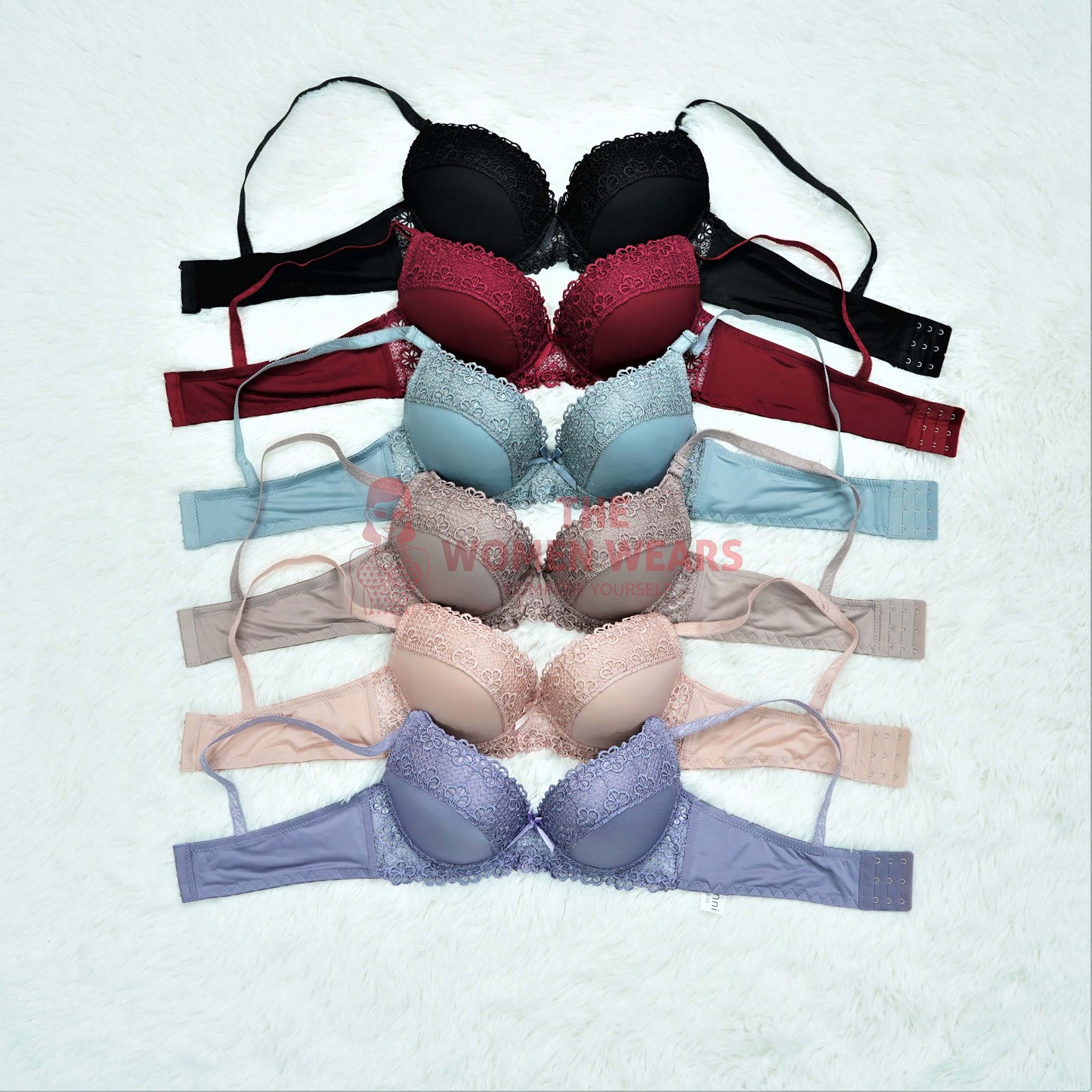 Ladies Padded Bra Covered With Lace (31076)