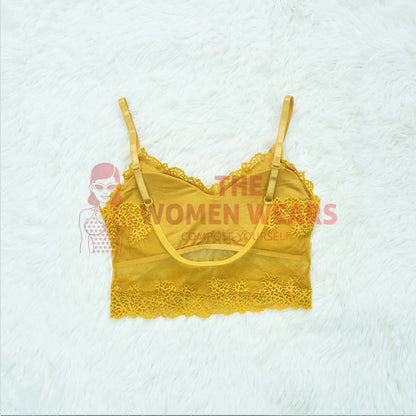 Wide Shoulder Net Bralette 9480 view 7