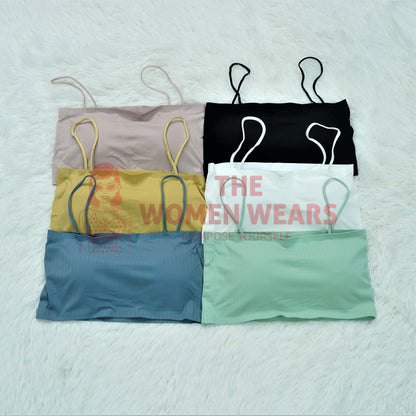 Ladies Soft Camisole Padded Bra (2180)