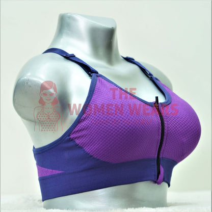 Ladies Zip Closer Sport Bra (cs 020)