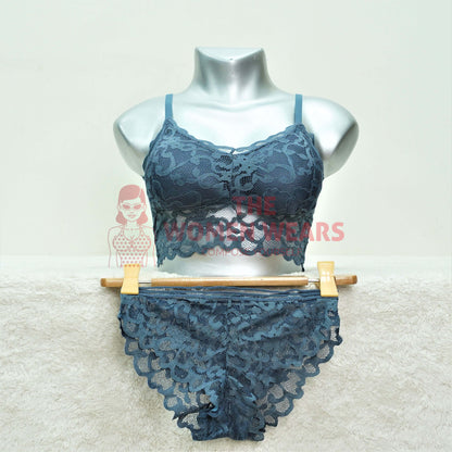 Women's Attractive Net Bralette Set (4545)