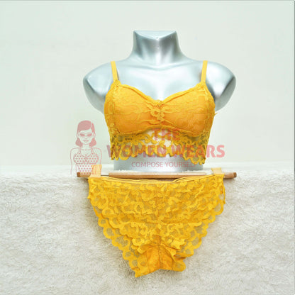 Women's Attractive Net Bralette Set (4545)