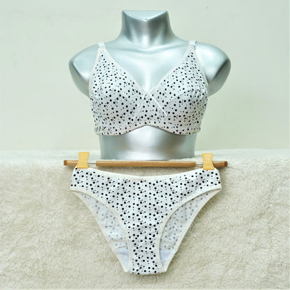 Girls Non Padded Under Wired Bra Set (7141)