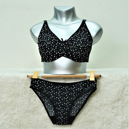 Girls Non Padded Under Wired Bra Set (7141)