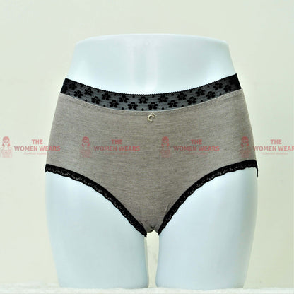 Teen's Cotton Panty With Lace Border (K167)